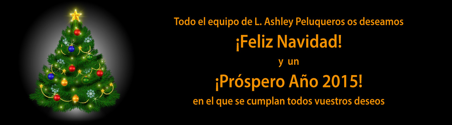 Felicitación de Navidad de 2014. Ashley Peluqueros.